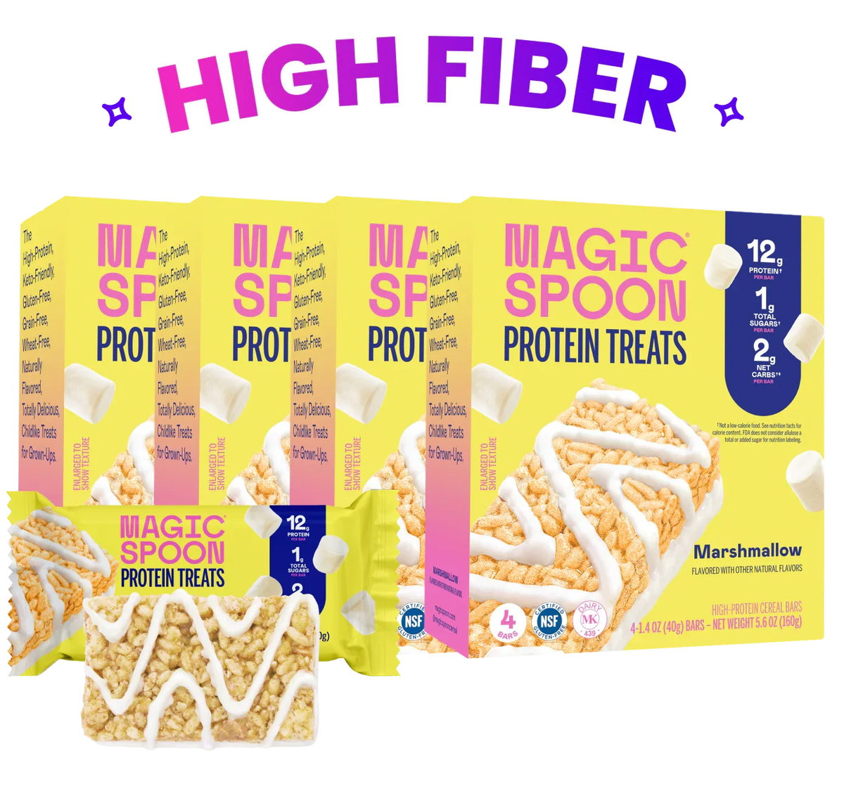 Marshmallow - 16 Cereal Treats (4 Boxes)