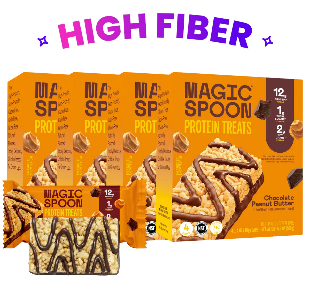 Chocolate PB  - 16 Cereal Treats (4 boxes)