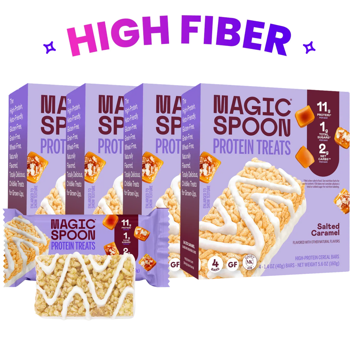 Salted Caramel - 16 Cereal Treats (4 Boxes)