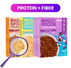 Variety 4 - Protein + Fiber Cereal 1 case (4 boxes)